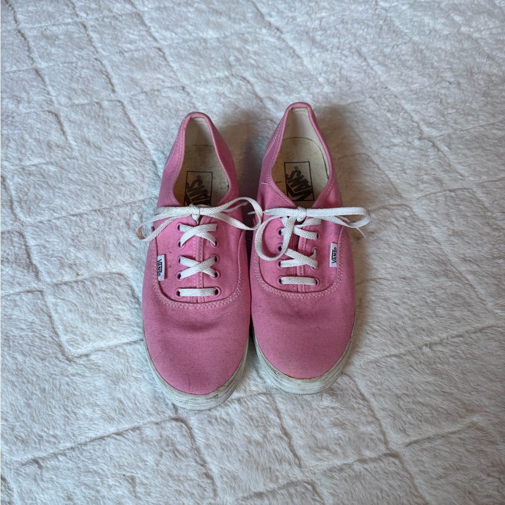 Vans Pink Canvas Low-Top Sneakers - Picture 3 of 3